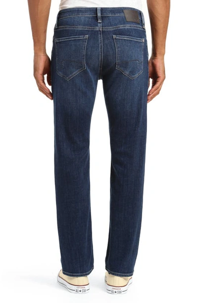 Shop Mavi Jeans Zach Straight Leg Jeans In Brushed Feather Blue