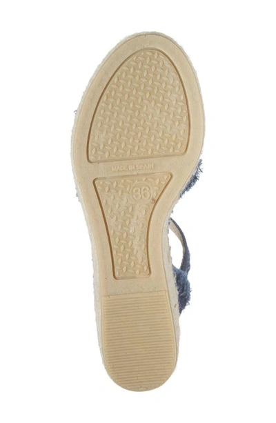 Shop Toni Pons Irina Ankle Strap Wedge Sandal In Mari Navy Fabric