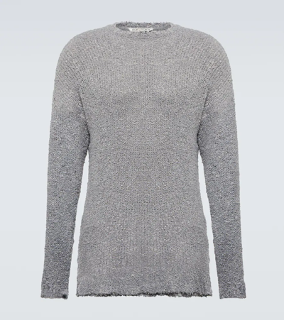 Shop Our Legacy Popover Sweater In Grey Boucle