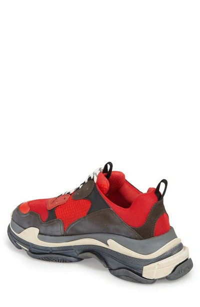 Shop Balenciaga Triple S Retro Sneaker In Rouge/ Black