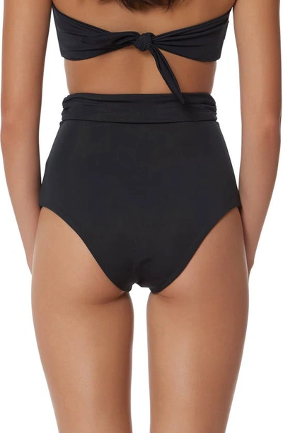 Shop Mara Hoffman Jay High Waist Bikini Bottoms In Black