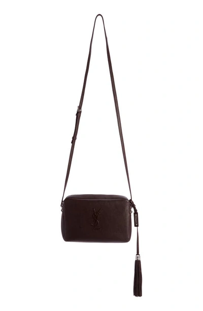 Shop Saint Laurent Small Mono Leather Camera Bag In Tulip