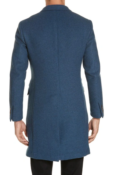 Shop Eidos Wool & Cashmere Car Coat In Cobalt