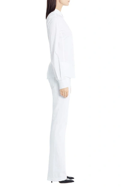 Shop Dolce & Gabbana Stretch Poplin Shirt In Optic White