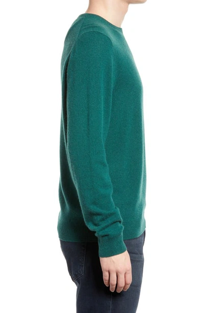 Shop Nordstrom Cashmere Crewneck Sweater In Green Trekking