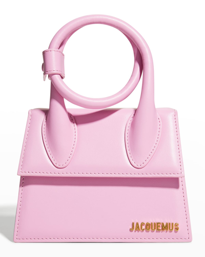 Jacquemus Le Chiquito Noeud Coiled Handbag Pink