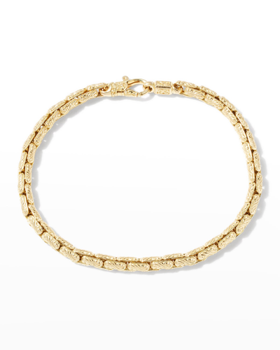 Shop Konstantino Men's 18k Yellow Gold Filigree Chain Bracelet