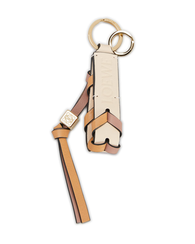 Shop Loewe Braided Keyring Strap In 2764 Nude/warm De