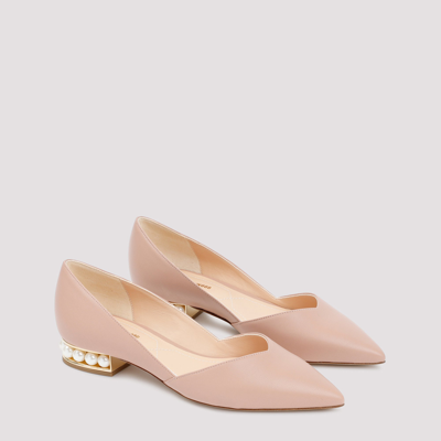 Shop Nicholas Kirkwood Casati D`orsay Ballerina Flat Shoes In Nude &amp; Neutrals