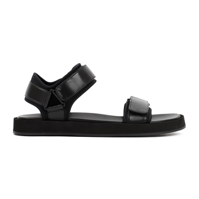 Shop The Row Hook And Loop Sandals Shoes In Black