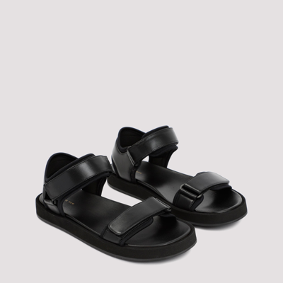 Shop The Row Hook And Loop Sandals Shoes In Black