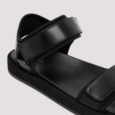 Shop The Row Hook And Loop Sandals Shoes In Black