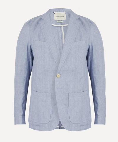 Oliver Spencer Fairway Bove Jacket In Sky Blue