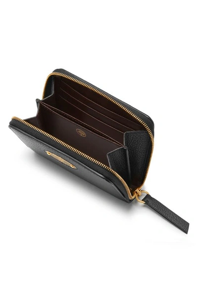 Mulberry Small Zip Around Leather Wallet In Black