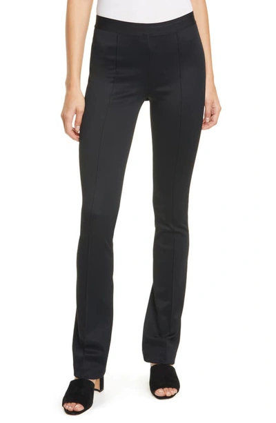 Shop Helmut Lang Double Needle Flare Leggings In Black