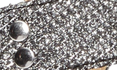 Shop Michael Michael Kors 'plate' Thong Sandal In Silver Glitter