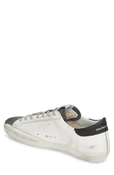 Shop Golden Goose Super Star Sneaker In White Leather-red Suede