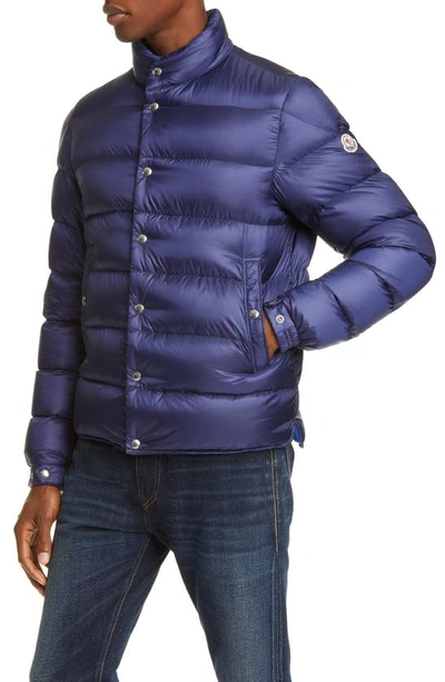 Shop Moncler Piriac Down Puffer Jacket In Dark Blue