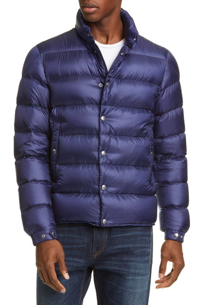 Shop Moncler Piriac Down Puffer Jacket In Dark Blue