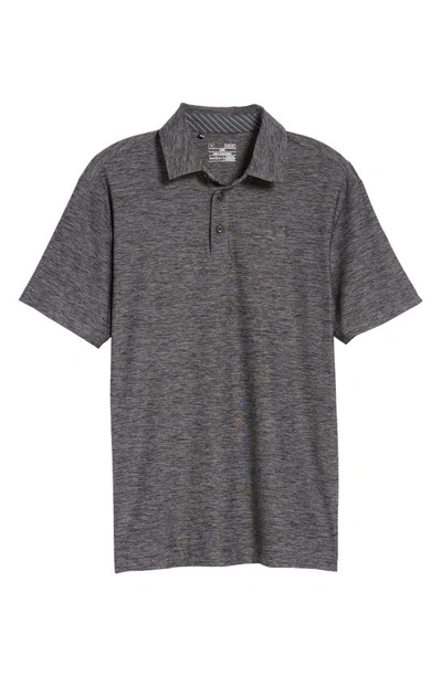 Shop Under Armour 'playoff' Loose Fit Short Sleeve Polo In Carbon Heather