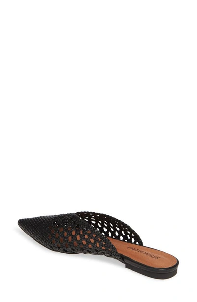 Shop Jeffrey Campbell Leno Woven Pointed Toe Mule In Black