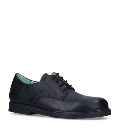 Shop Papouelli Leather Sam Oxford Shoes In Black