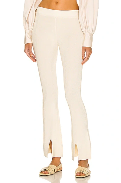 Shop Auteur Knitted Pants In Light Cream