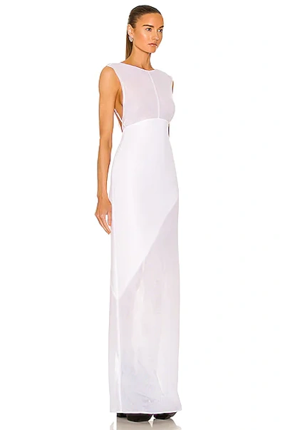 Shop Peter Do Open Back Gown In White