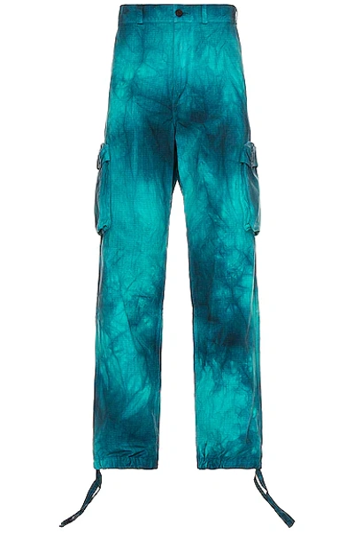 Off-white Men's Tie-dye Contour Cargo Pants In Blue | ModeSens