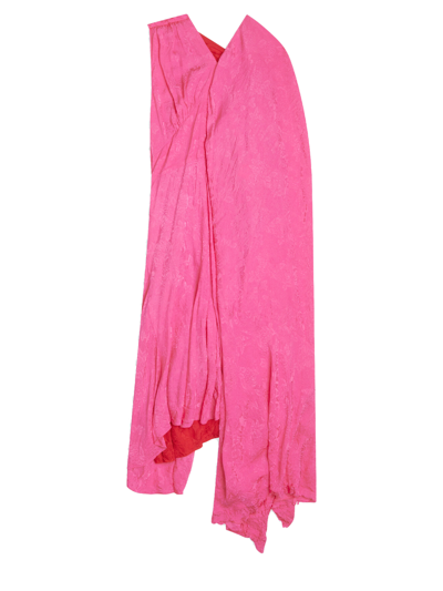 Shop Balenciaga Asymmetric Pink Dress