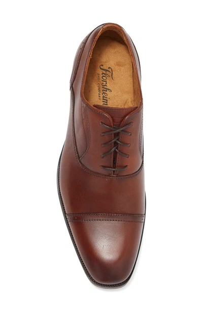 Shop Florsheim Sorrello Cap Toe Oxford In Cognac