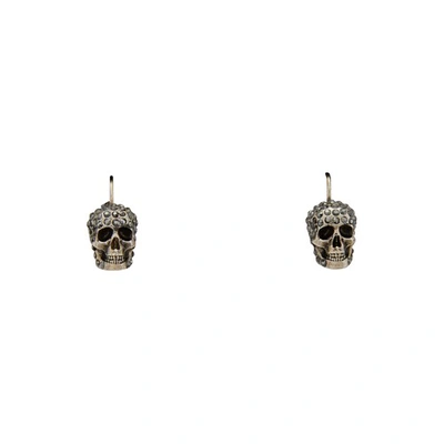 Shop Alexander Mcqueen Skull Earrings In 1177 0446 Mix