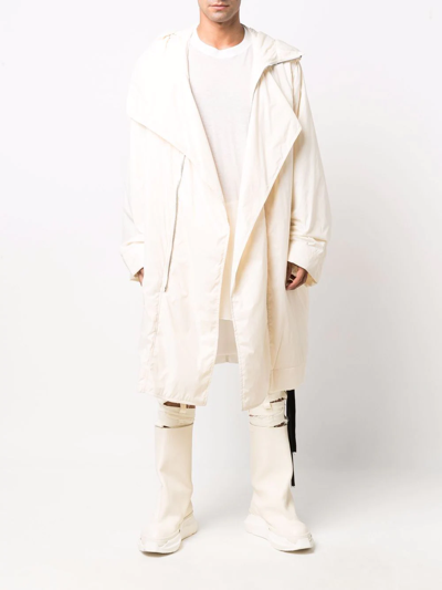 Shop Rick Owens Padded Oversized Parka In Neutrals