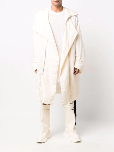 Rick Owens Padded Oversized Parka In Neutrals
