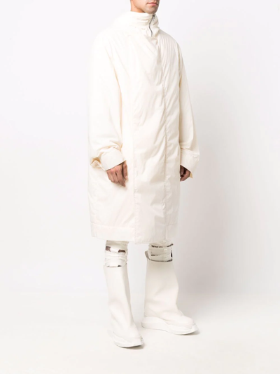 Rick Owens Padded Oversized Parka In Neutrals