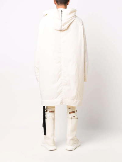 Shop Rick Owens Padded Oversized Parka In Neutrals