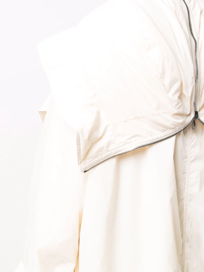 Rick Owens Padded Oversized Parka In Neutrals