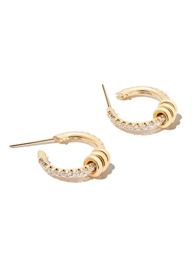 Shop Spinelli Kilcollin 18kt Yellow Gold Diamond Hoop Earrings