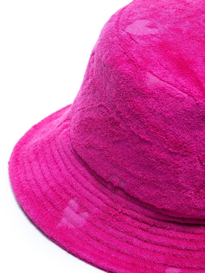 Shop Rotate Birger Christensen Bianca Heart Motif Bucket Hat In Rosa