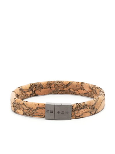 Shop Tateossian Oporto Slide Bracelet In Brown