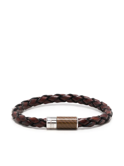 Shop Tateossian Carbon Pop Bracelet In Brown