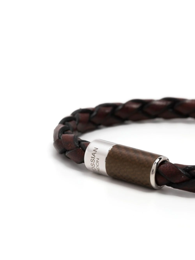 Shop Tateossian Carbon Pop Bracelet In Brown