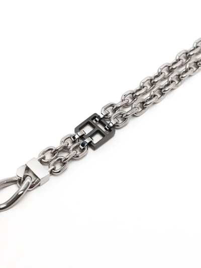 Shop Tateossian Briolette Chain Bracelet In Grey