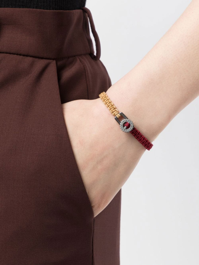 Shop Tateossian Gear Primo Bracelet In Red