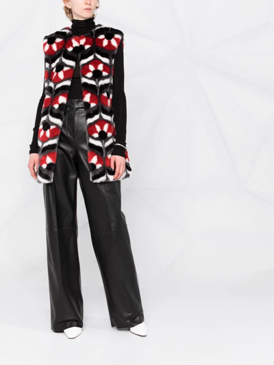 Boutique Moschino Faux Fur Vest For Women In Black