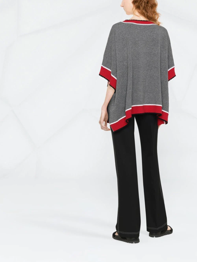 Boutique Moschino Geometric Wool T-shirt In Grey