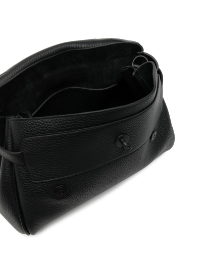 Mulberry Alexa Heavy Grain Leather Top Handle Bag In Schwarz