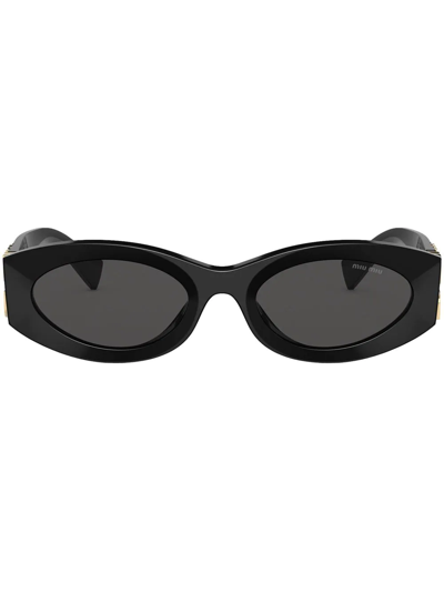 Shop Miu Miu Cat-eye Sunglasses In Grey
