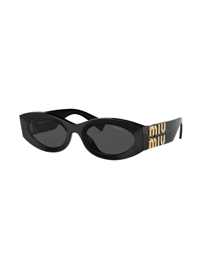 Shop Miu Miu Cat-eye Sunglasses In Grey