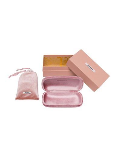 Miu Miu 0mu 11ws Miu Glimpse 1ab5s0 Nero Sunglasses In Grey